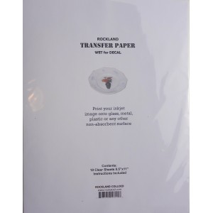 Inkjet Transfer Paper, wet decal